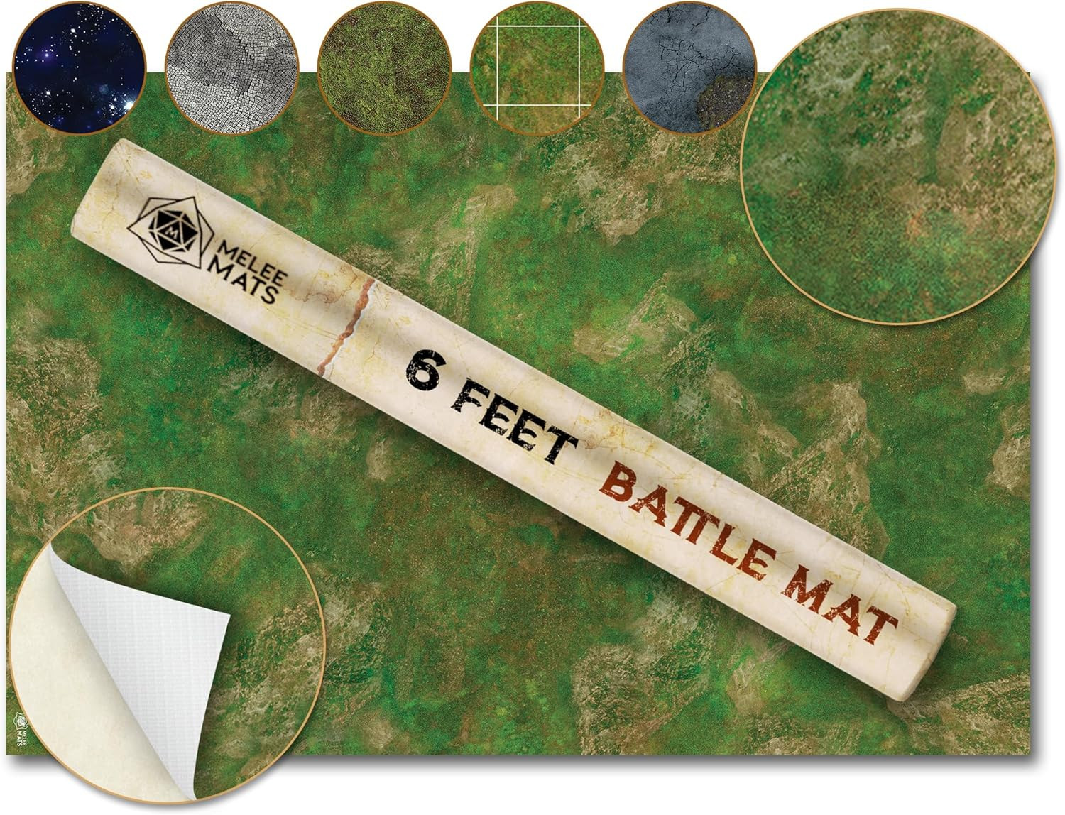 Battle Game Mat for DND - [48" X 72"] Wargaming Tabletop Map - Gaming Board for