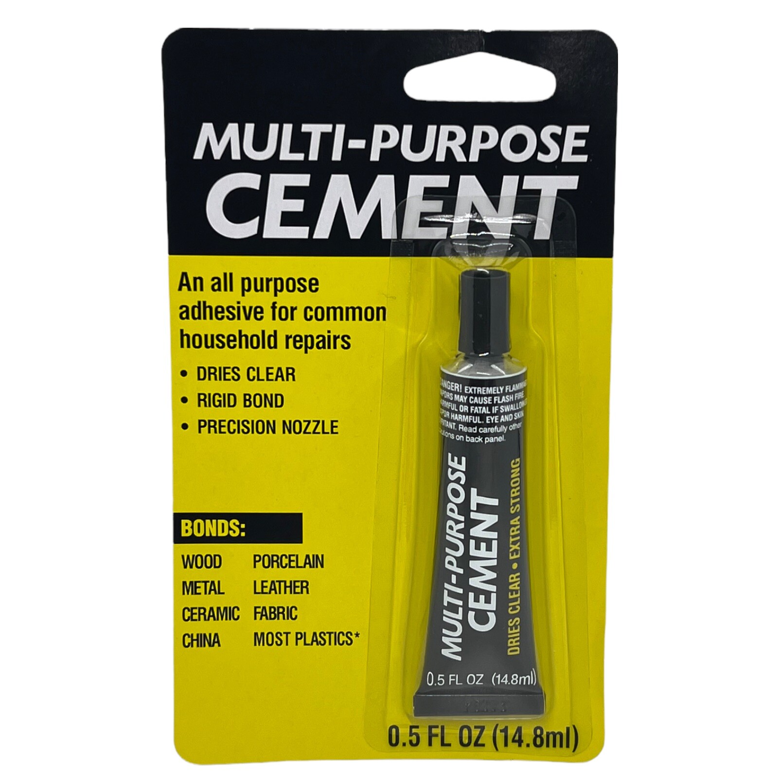 Multi-Purpose Cement 0.5oz tube All Purpose Adhesive Glue Household Repairs 3pk