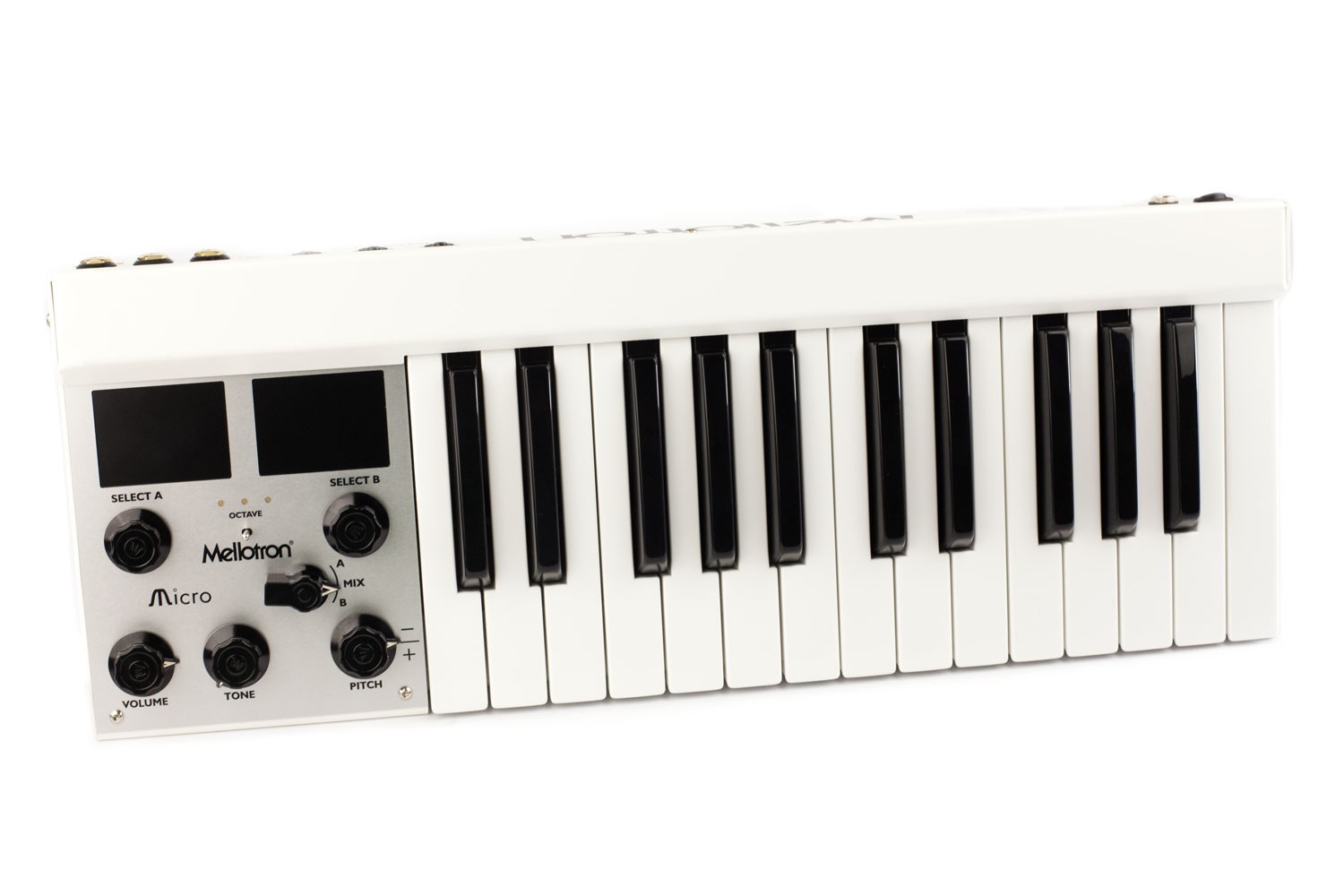 Mellotron Micro Ultra-Compact Digital Mellotron-Style Keyboard - White