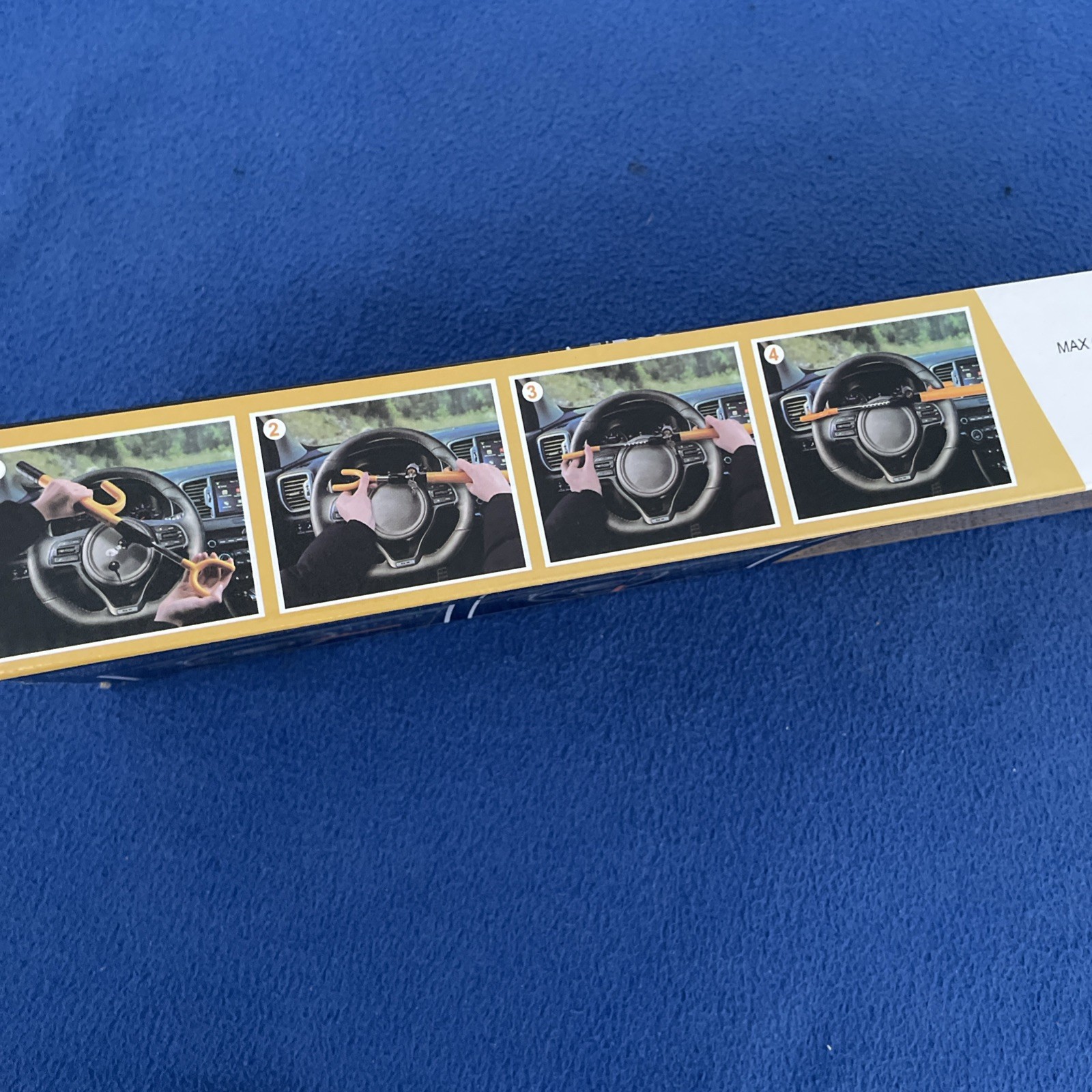 Tevlaphee Steering Wheel Lock Anti Theft Car Device Universal