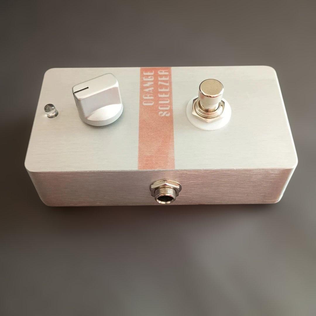 Orange Squeezer Type Compressor Pedal Handmade