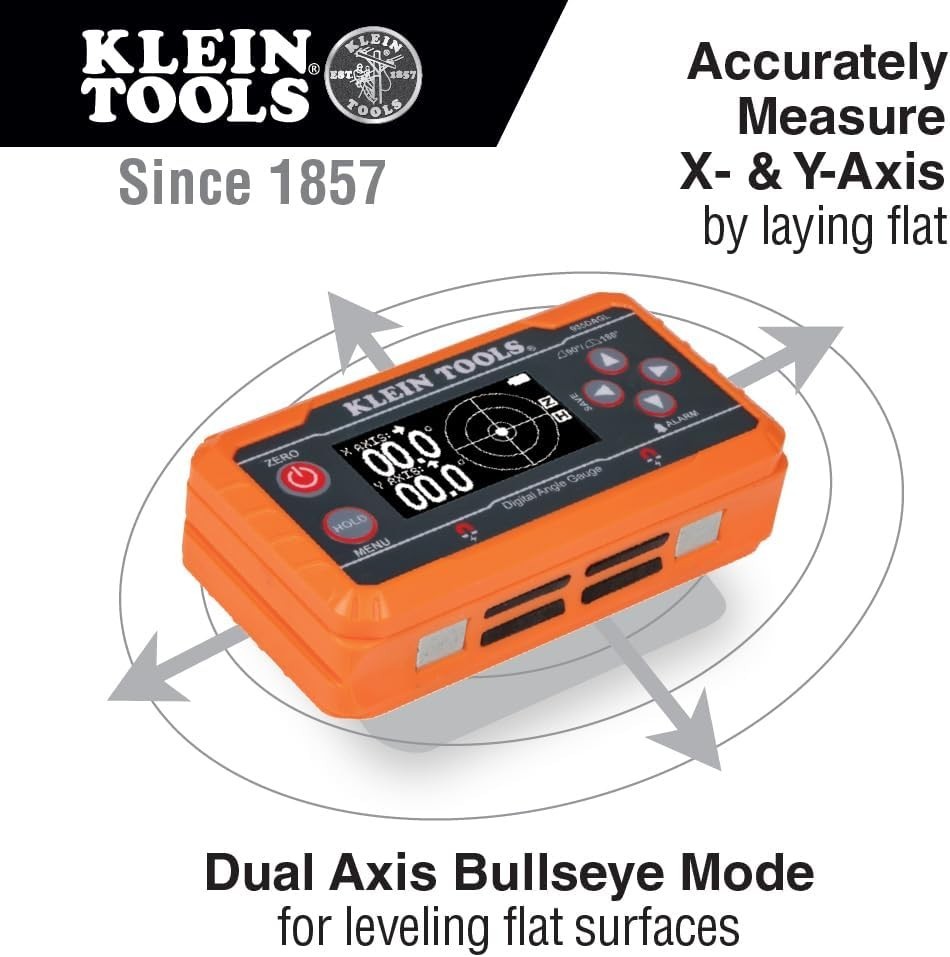Digital Level Angle Finder with Programmable Angles & Strong Magnetic Base