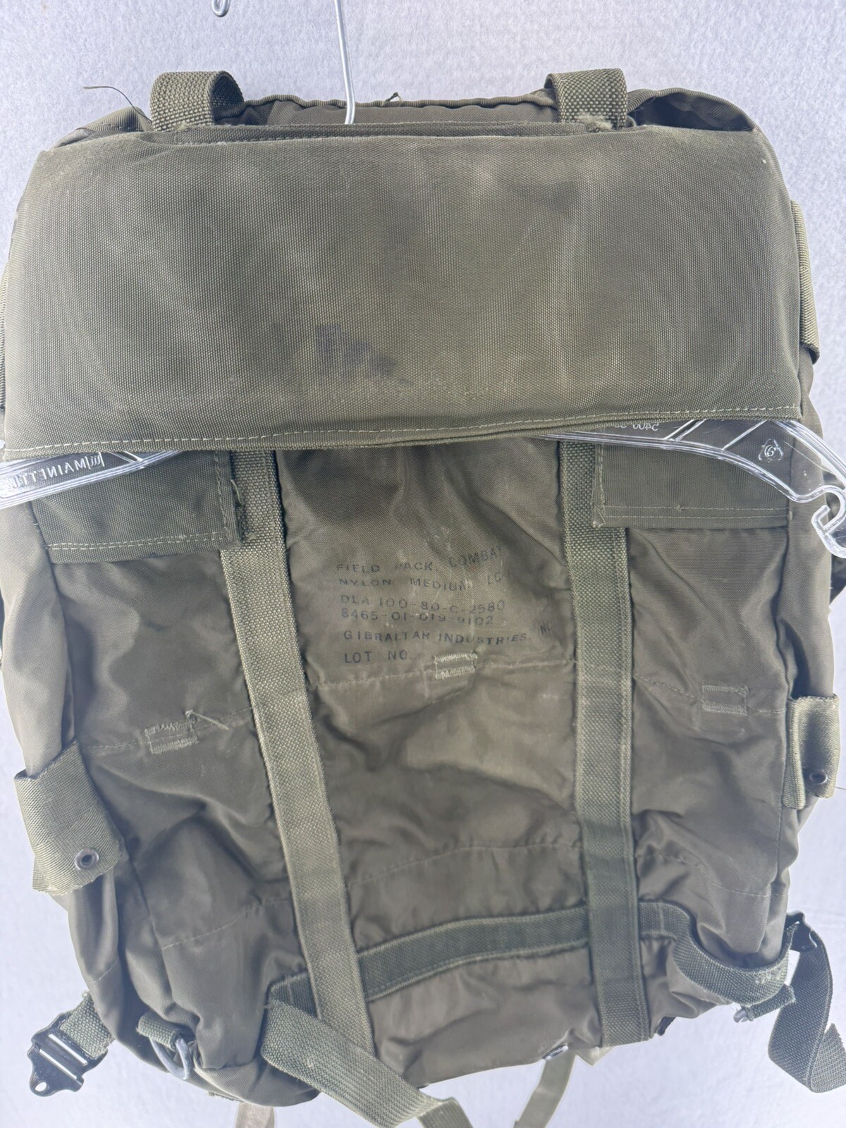 USGI LC-1 Alice Combat Field Pack Without Frame - Nylon Medium Backpack OD Vtg