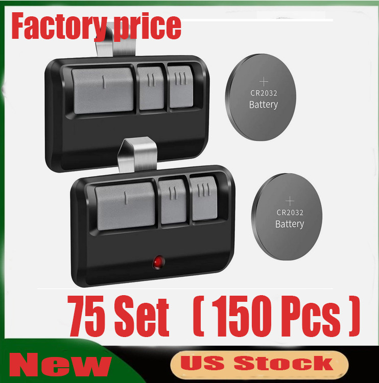 150pcs 893LM 3 Button For LiftMaster Visor Remote Control Garage Door Opener US