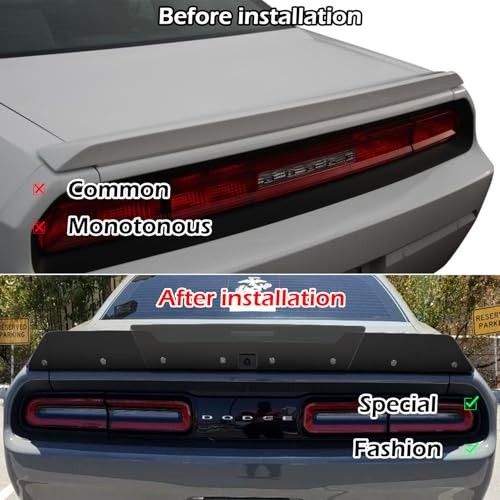 Rear Wickerbill Spoiler for Dodge Challenger SRT RT SXT 2008-2014 Hellcat Scat