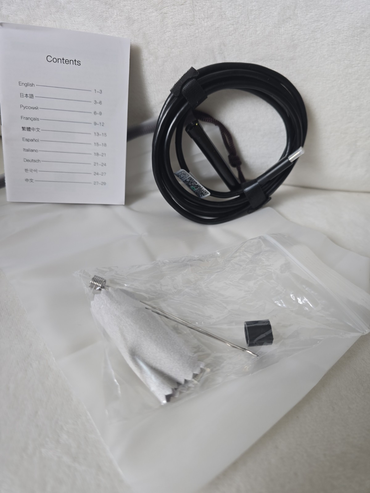 USB-C Endoscope Camera for iPhone 15/16, iPad & Android HD Inspection Borescope