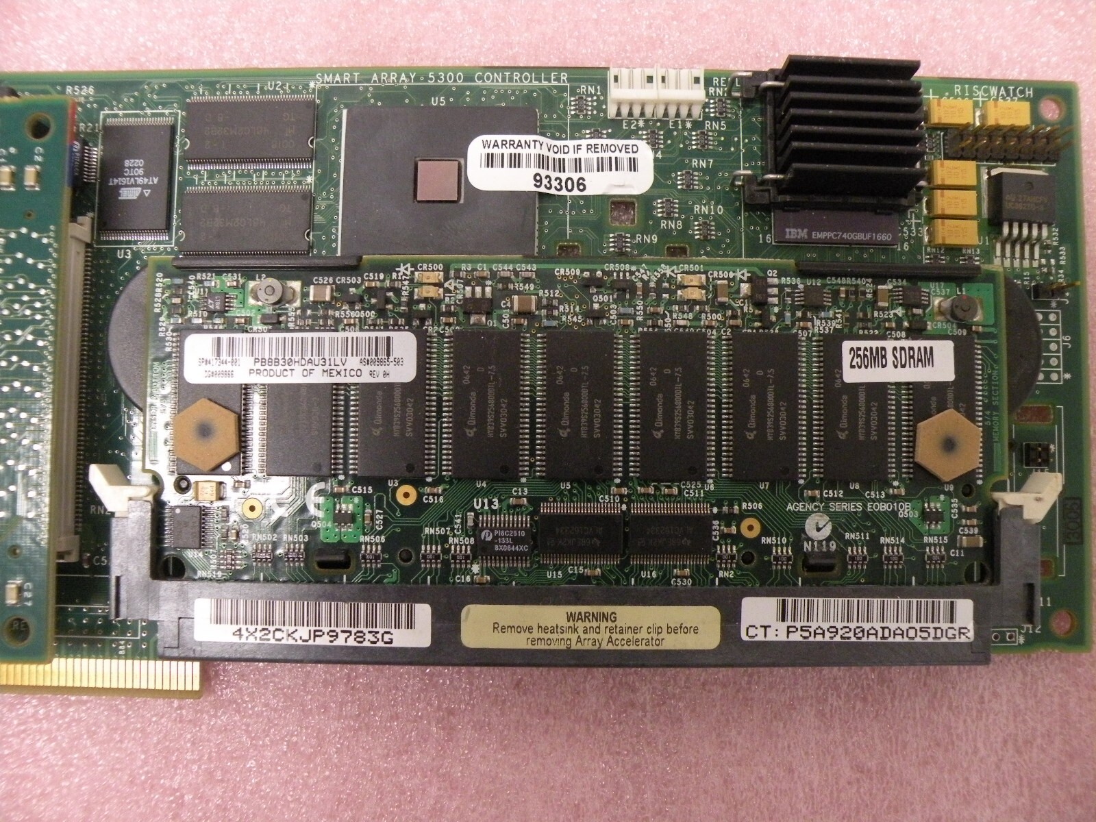 HP 3X-KZPDC-DF SMART ARRAY 5304A U3 LVD/SE SCSI RAID CONTROLLER W/ 256MB CACHE