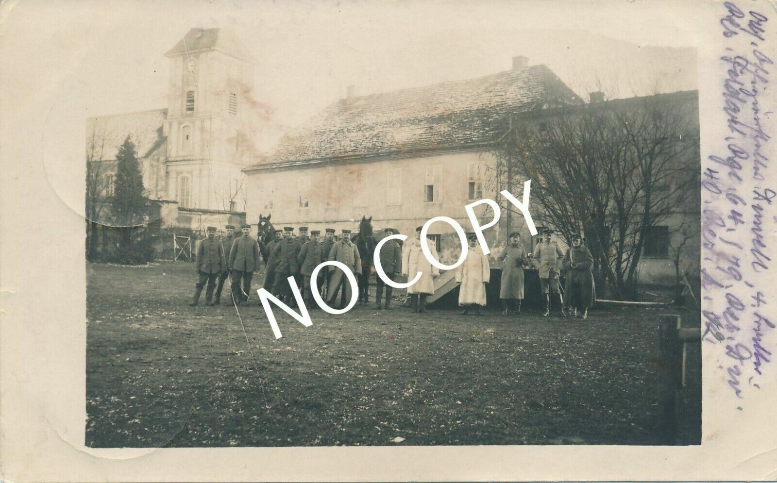 Photo WK I Officer Staff Soldiers Quarters A1.28