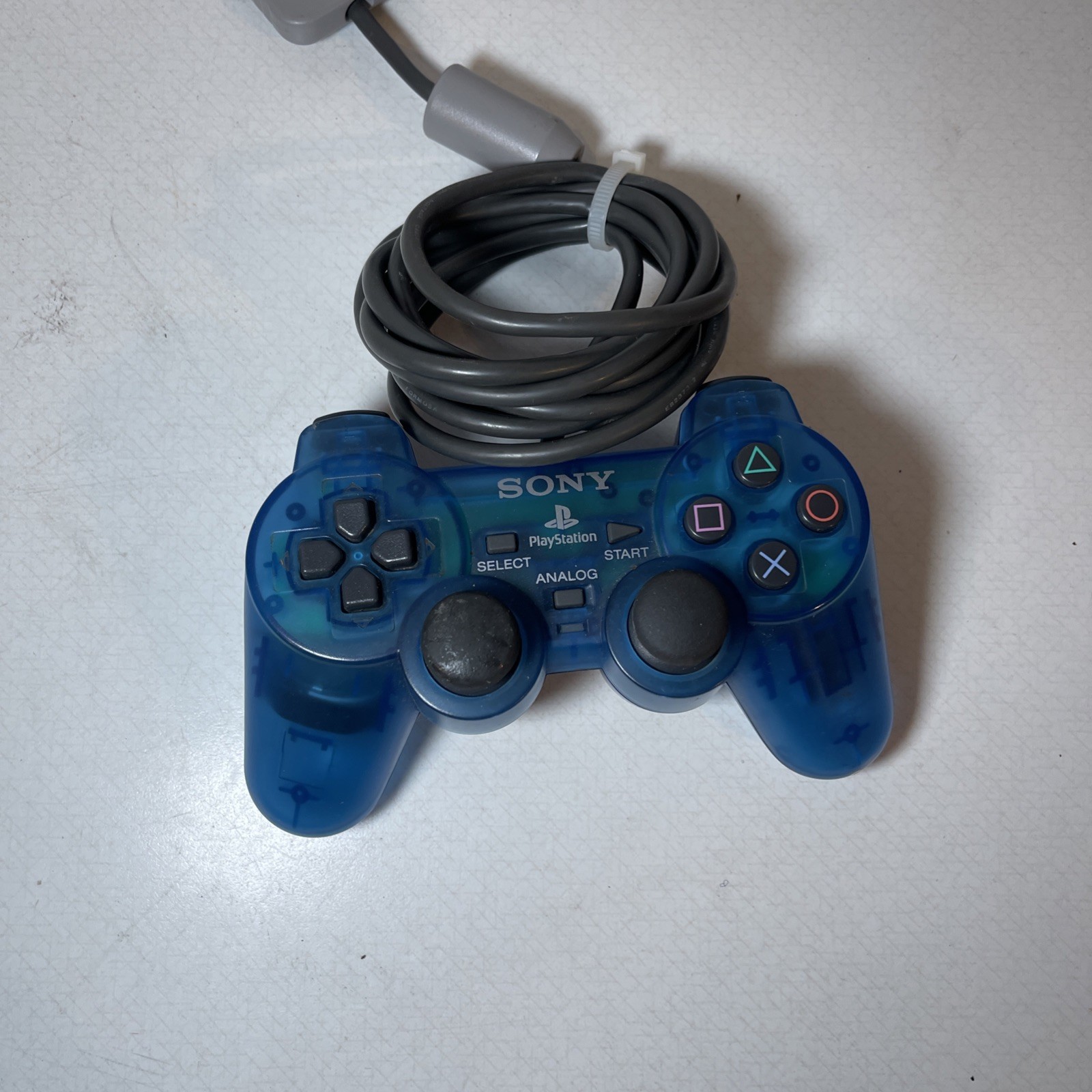 Sony PlayStation 2 PS2 Dualshock 2 Controller Ocean Blue Clear SCPH-10010