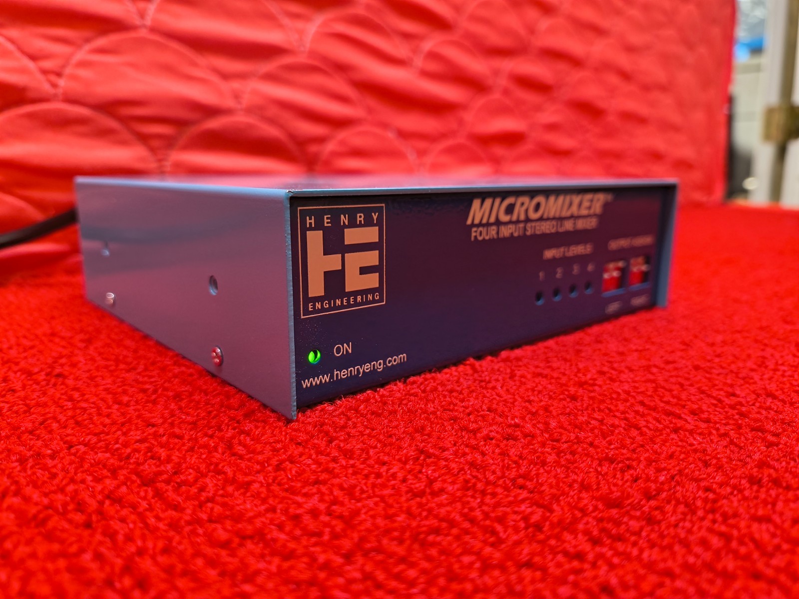 Used Henry Engineering Micromixer Four Input Stereo Line Mixer #3500 Good Cond