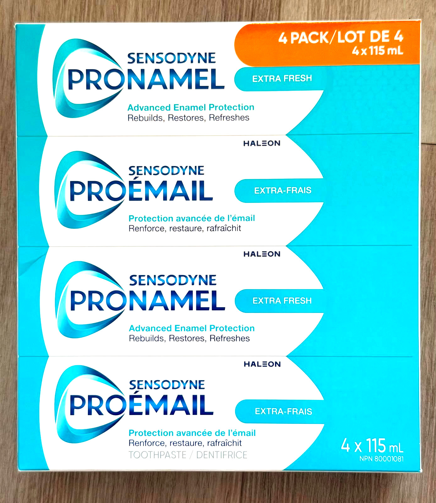 Sensodyne Pronamel Extra Fresh Toothpaste 4 Pack (4 x 115ml) Enamel Care