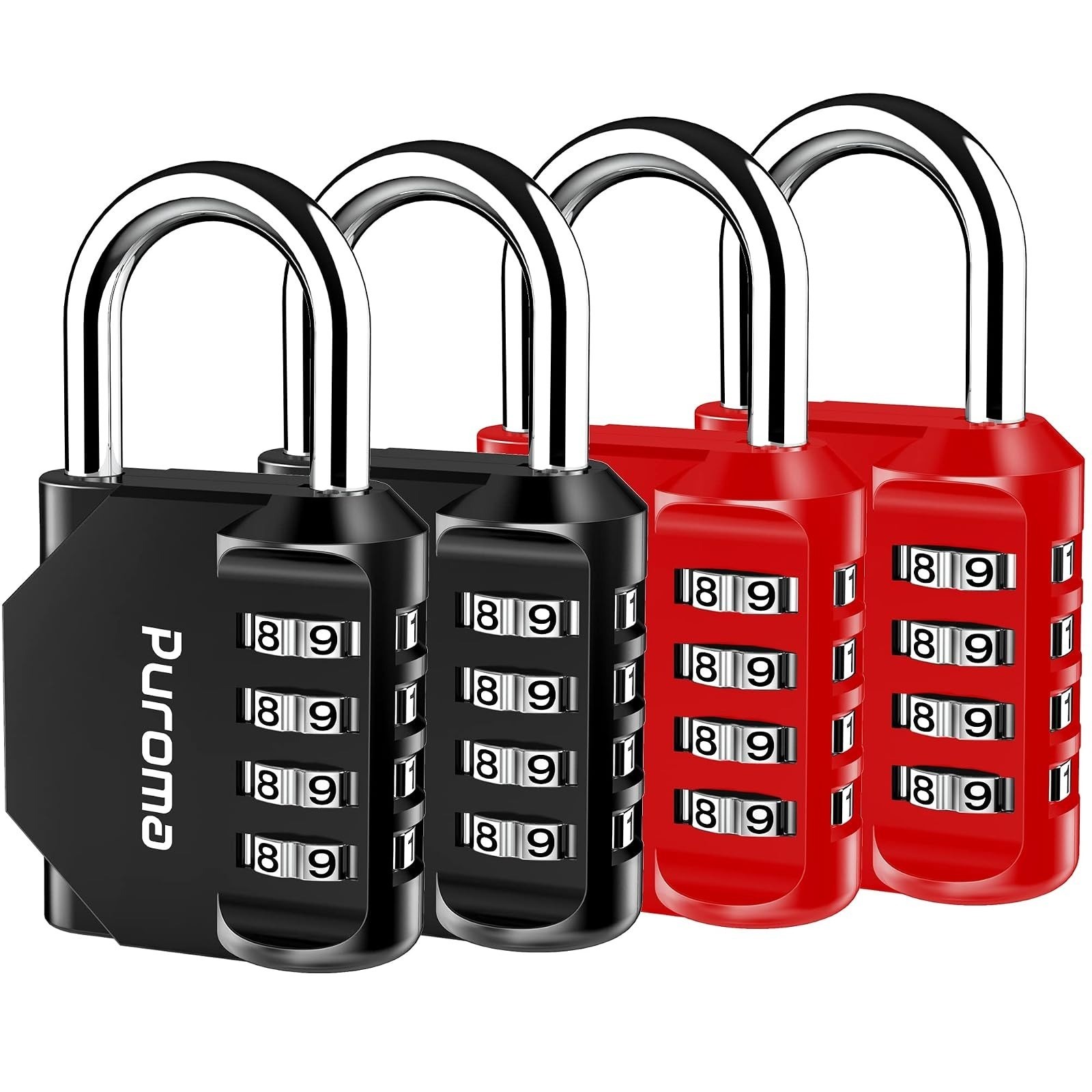 1pc Combination Lock Resettable 4 Digit Padlock with Combination Waterproof and
