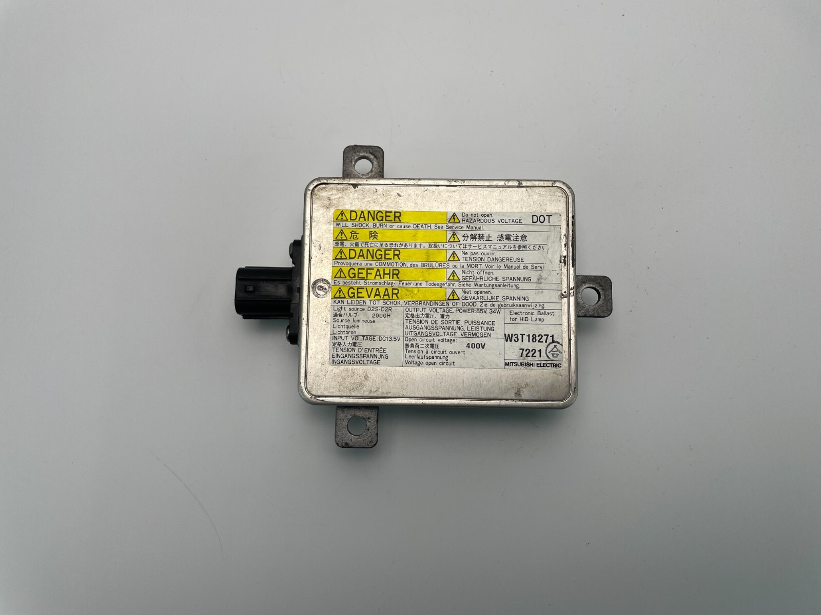 2008 ACURA RDX LEFT HEADLIGHT HID XENON BALLAST CONTROL MODULE OEM, W3T18271