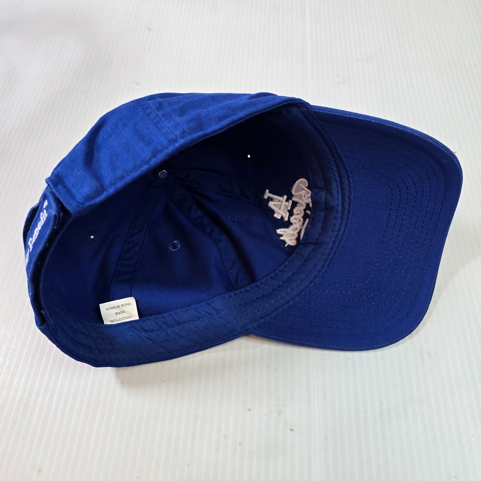 LA Bleeds Blue Embroidered LA Dodgers Baseball Adjustable Strap Back Cap Hat