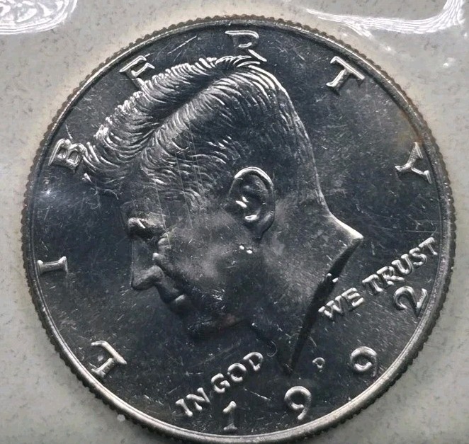1992 D JFK Kennedy Half Dollar  50C Denver Mint Cello Free Shipping