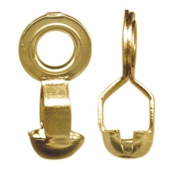 20 Gold Brass Ball Chain Connectors For Use with 1.8-3.2mm Ball Chain *