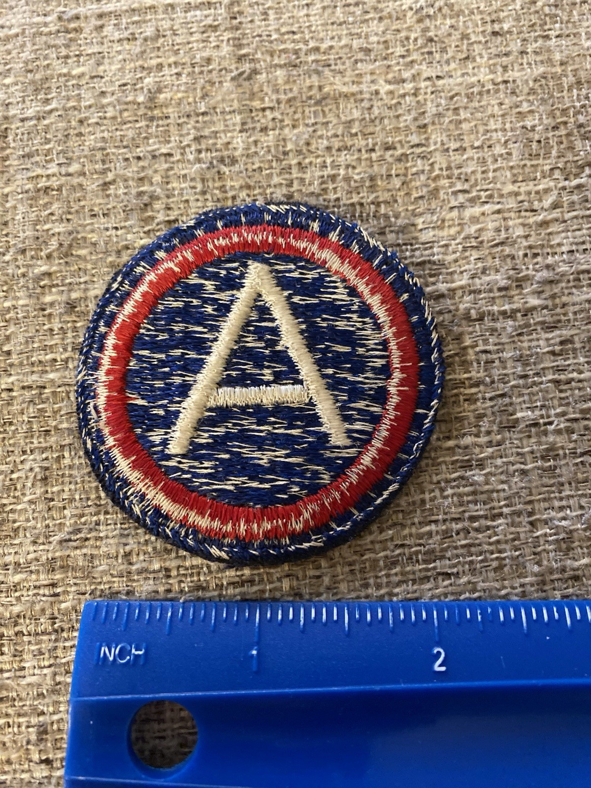 WWII US Army 3rd Army Patch - Patton White A INV11168