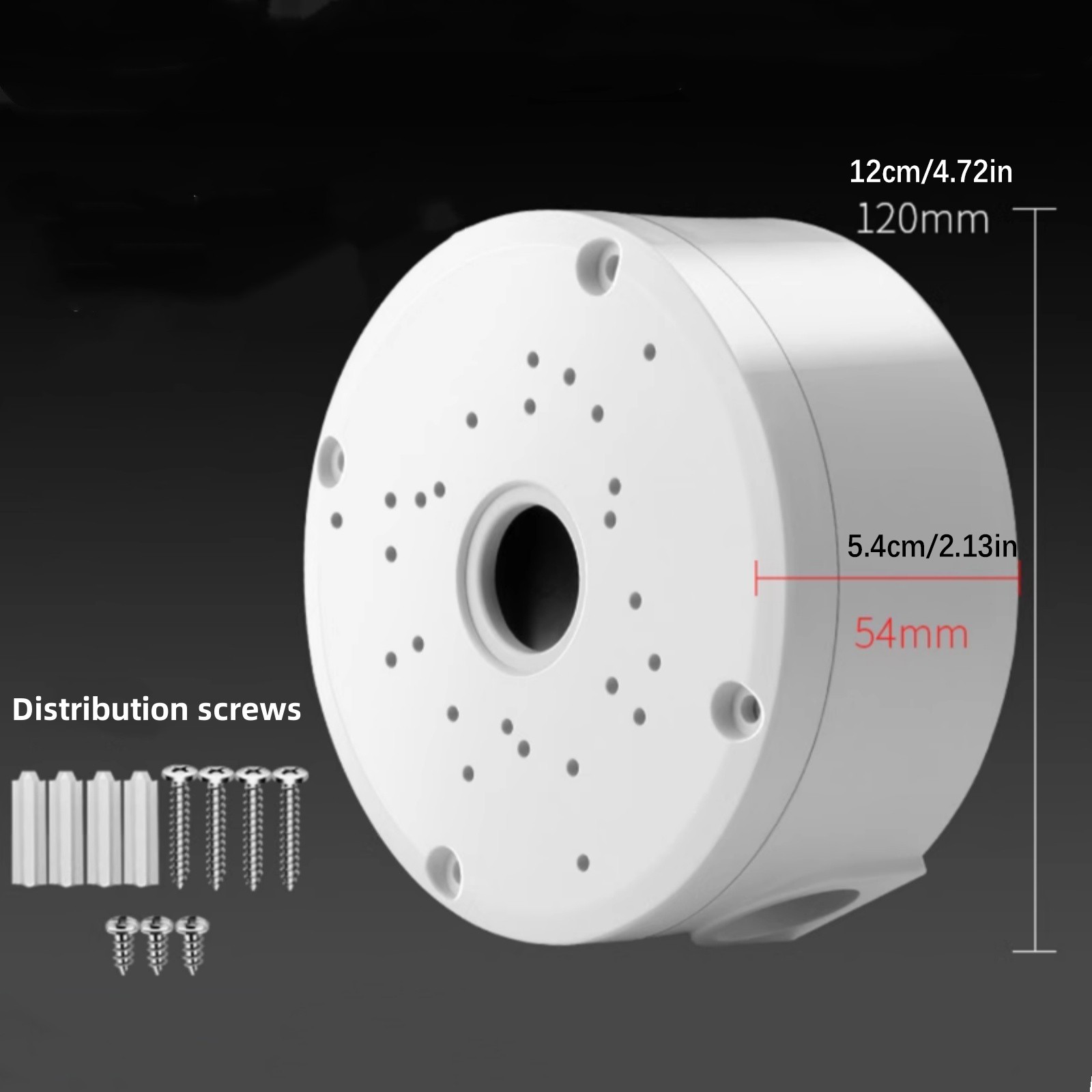 Durable Junction PC Box CCTV Bullet Dome Camera Wall Mount Bracket