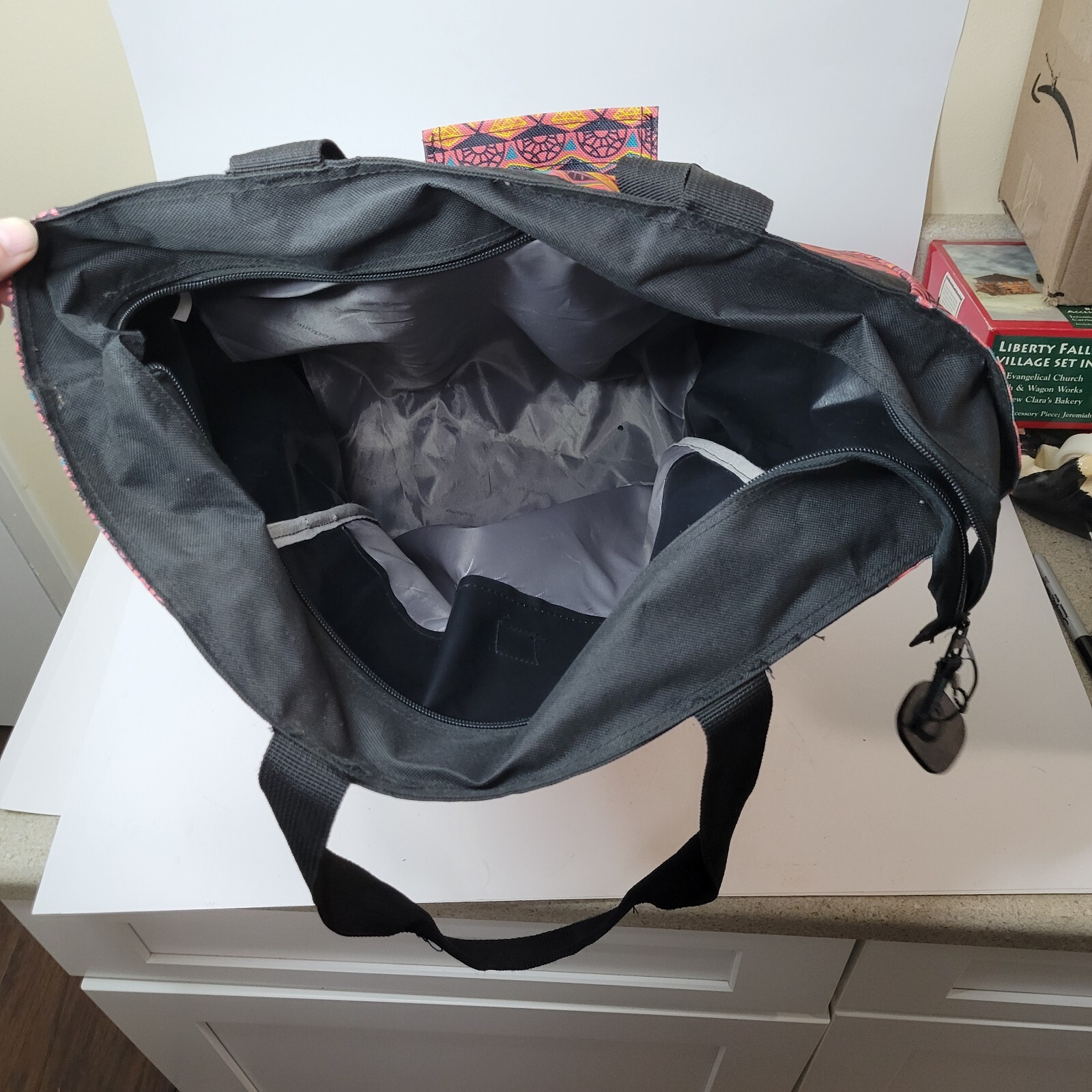 Dadamo Rolling Travel Bag With Aztec Print & Retractable Handle