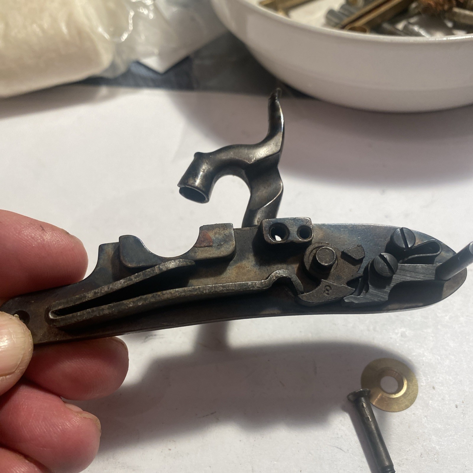 CVA Lock W Screw & Bushing For Bobcat, Frontier And Plainsman Muzzleloader.