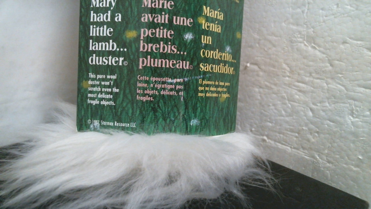 Starmax 32070 Mary Had a Little Lamb Pure Wool Duster w/ Comfort Grip, FREE SHIP