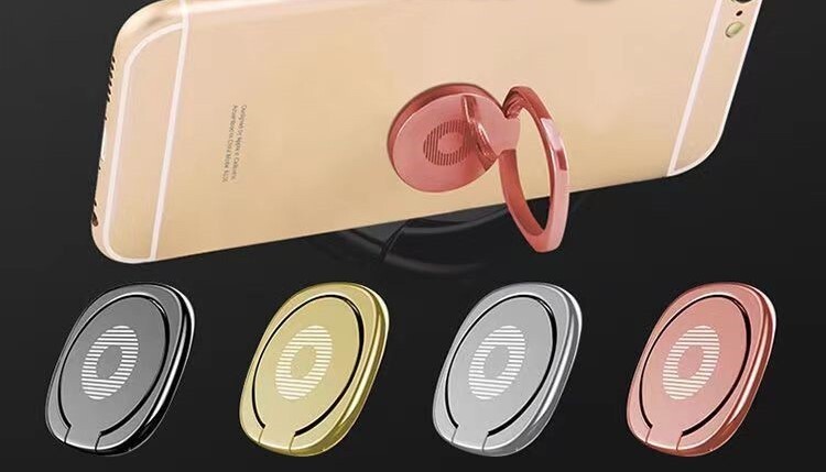 Universal 360° Finger Ring Cell Phone Holder Stand Car Magnetic Metal Plate USA