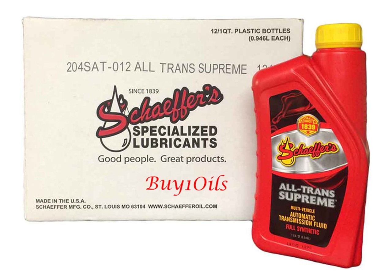 0204SAT Schaeffers All-Trans Supreme Transmission Fluid - CASE