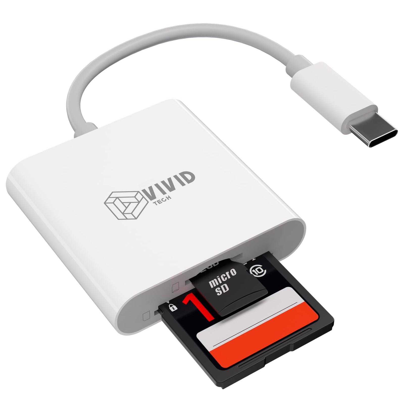 SD Card Reader, SD Card Reader for iPhone 17/16/15 Pro Max/iPad/MacBook, USB ...