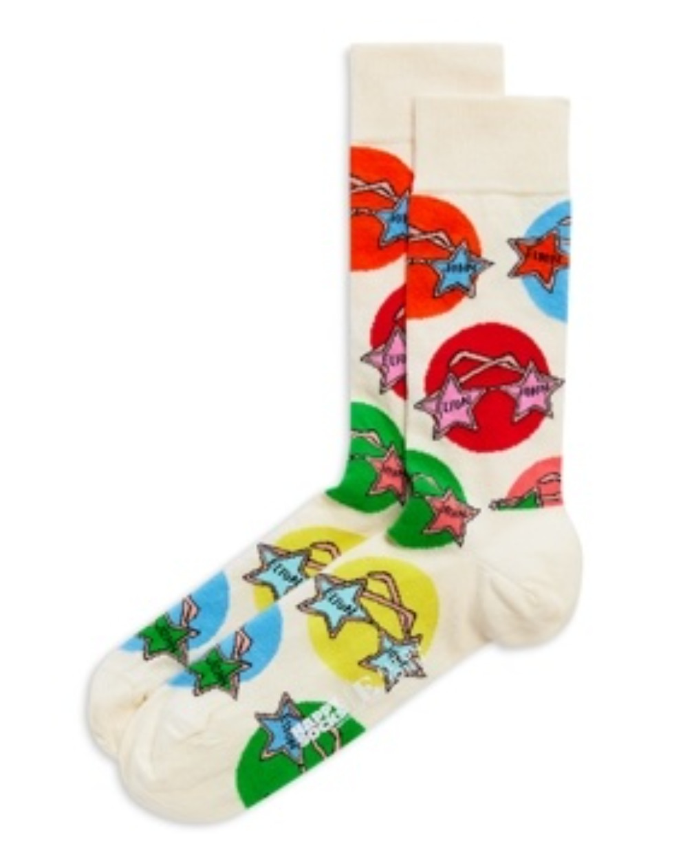 Happy Socks X Elton John Men Glasses Crew Socks Multi Fits Shoe Size 8-7