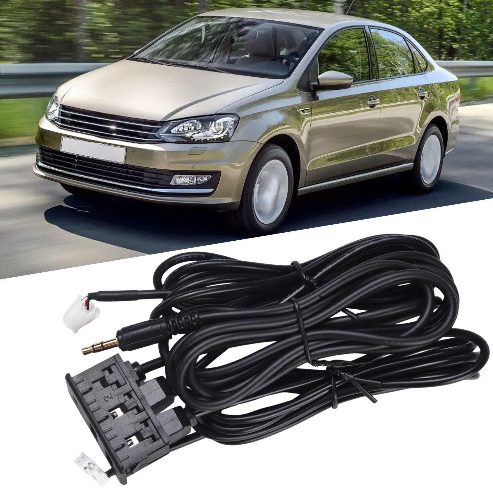 Convenient Car for DASH Mount USB AUX Port Panel Interface Extension Adapter