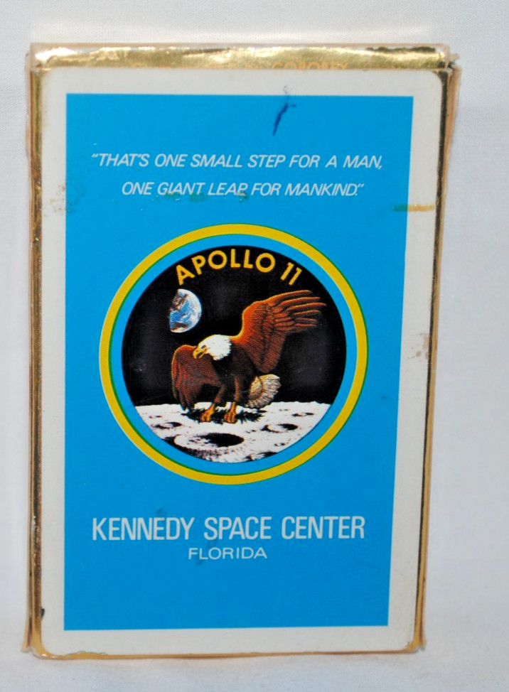 NASA Apollo 11, Kennedy Space Center, playing cards, complete deck, used