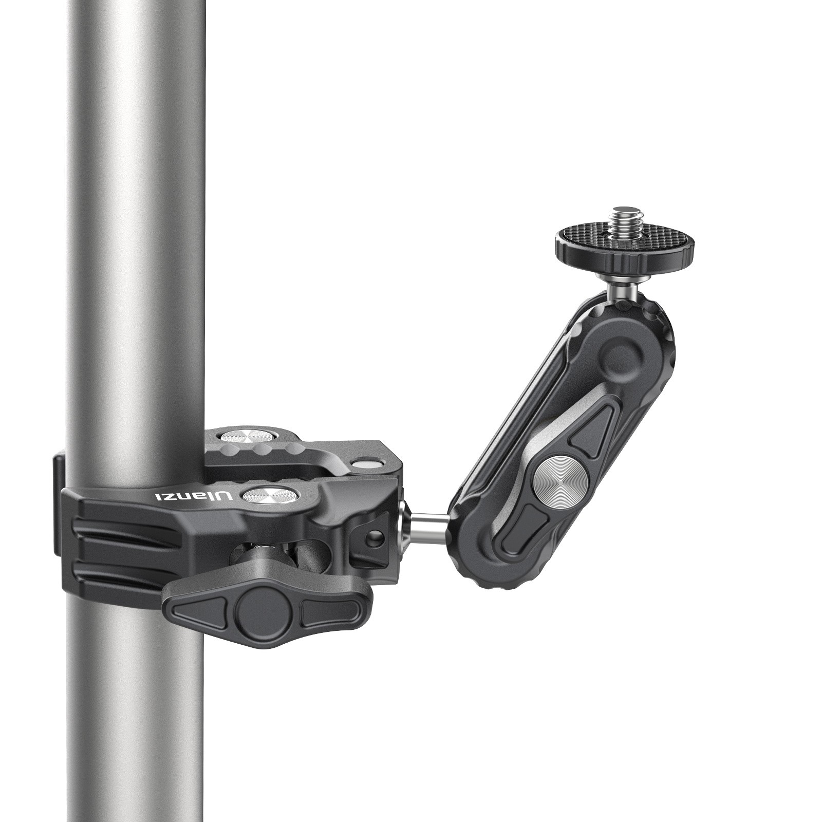 Super Clamp Camera Mount Clamp Pan 1/4 & 3/8 Thread Holes 360° Ball Head R094