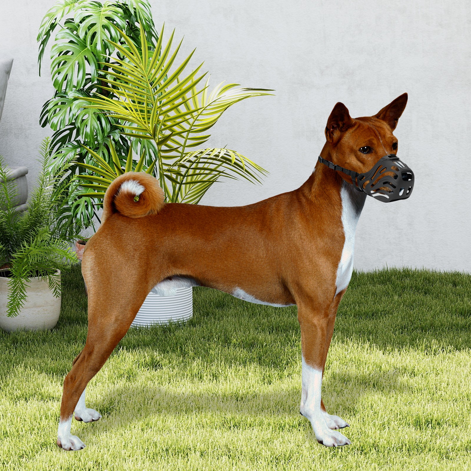 Dog Muzzle, Soft Breathable Dog Muzzle, Dog Muzzle Preventing Chewing and Biting