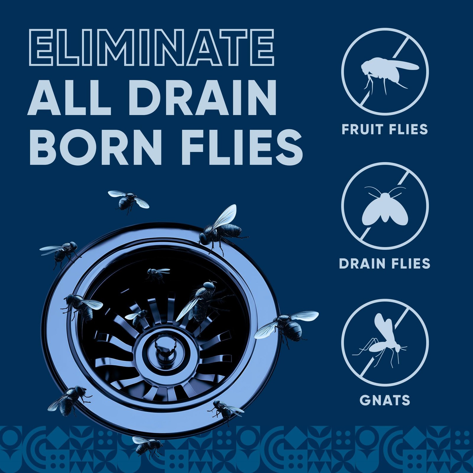 Fruit Fly Drain Treatment | Drain Fly Eliminator | All-Natural Eliminates Gna...