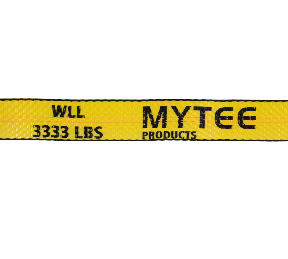 (4 Pack) 2" x 30' Ratchet Strap with Flat Hook - Yellow