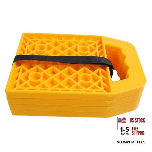 AIVWUMOT RV Stabilizing Jack Pads RV Leveling Blocks with Easy Grip Handle | 4