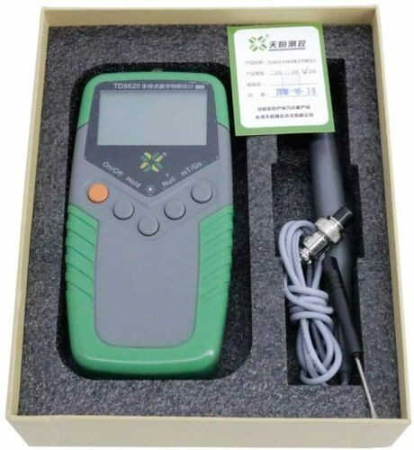 Tesla Meter Gauss Meter with Transverse Hall Probe Display Class 1 Accuracy