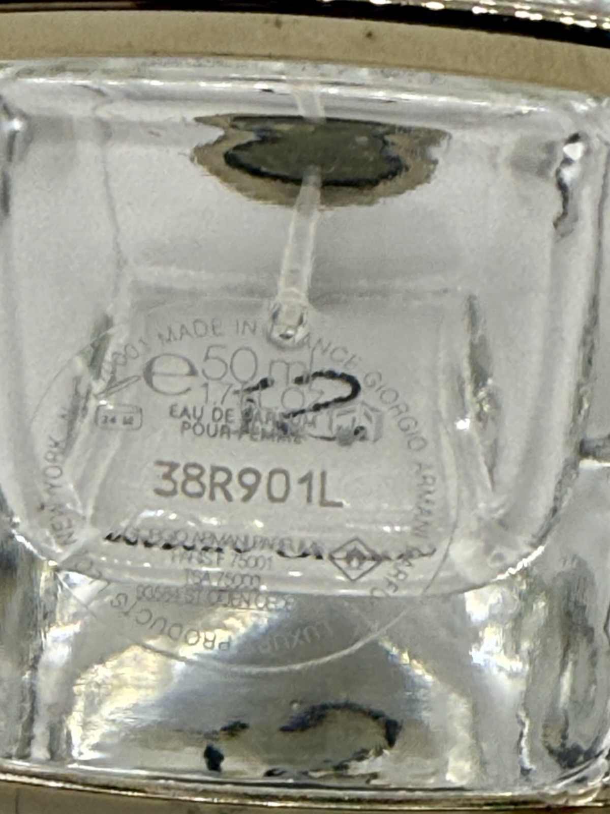 EMPTY BOTTLE Giorgio Armani Si