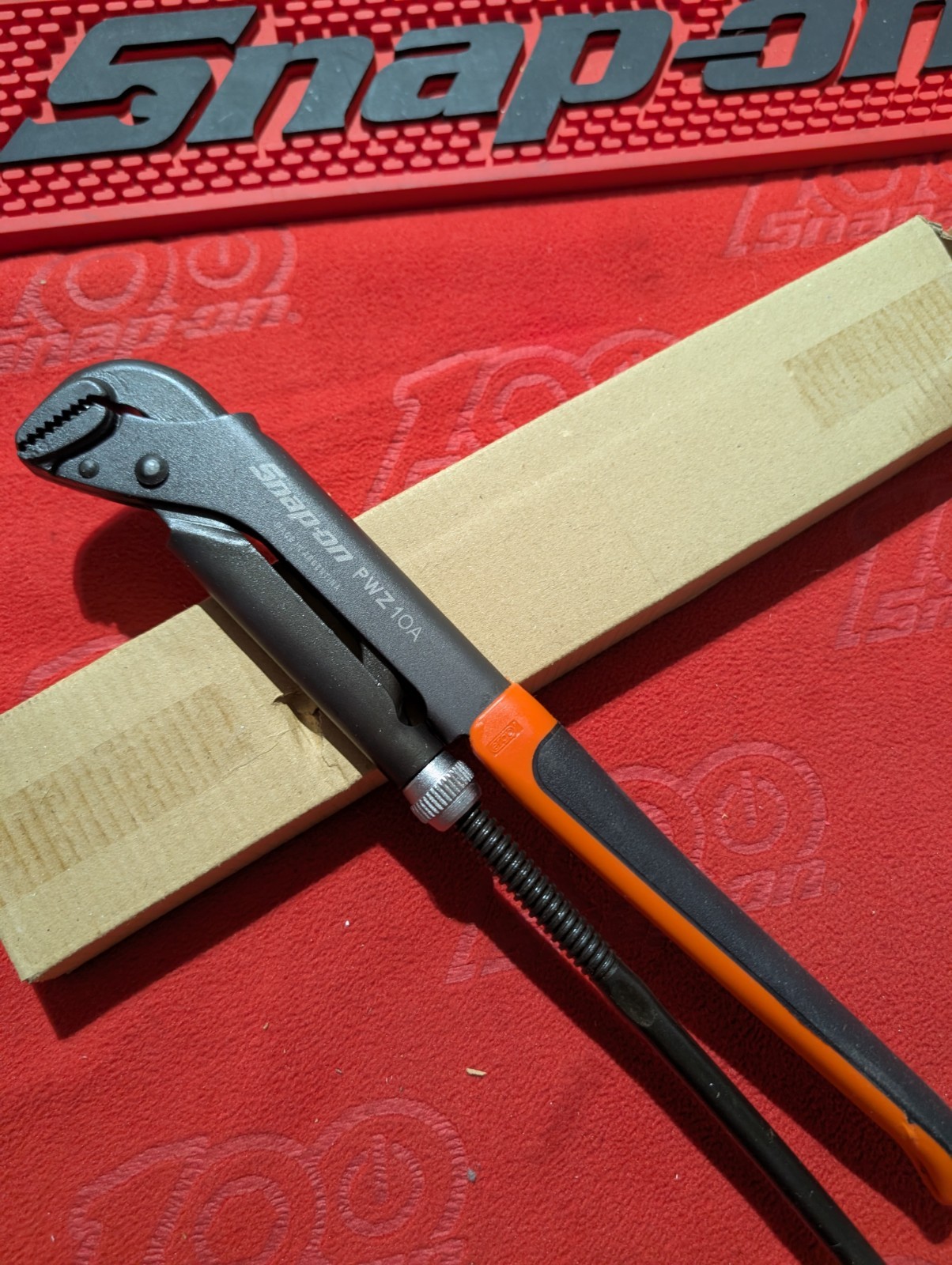 Snap On BRAND NEW #pwz1o a  12-5/8” plier wrench  orange 🍊