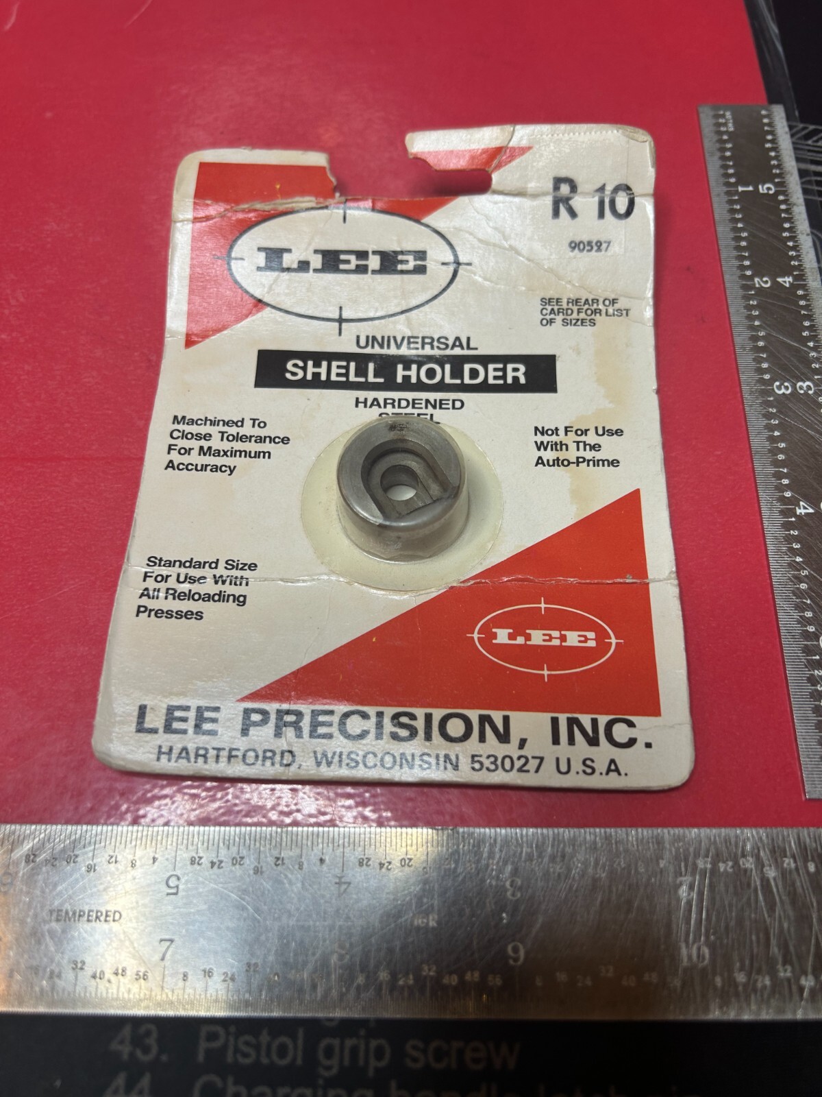Lee #10 Universal Shell Holder for, .220 Swift, 6.5 Japanese, plus more. (NEW)
