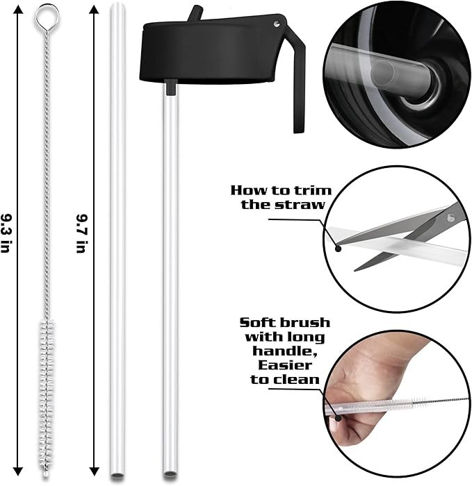 Vmini Wide Mouth Straw Lid and Protective Boot Combo Pack