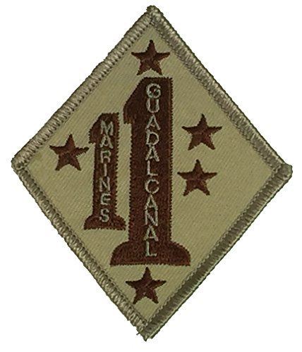 USMC 1ST FIRST MARINE REGIMENT RGT GUADALCANAL PATCH DESERT TAN OIF OEF