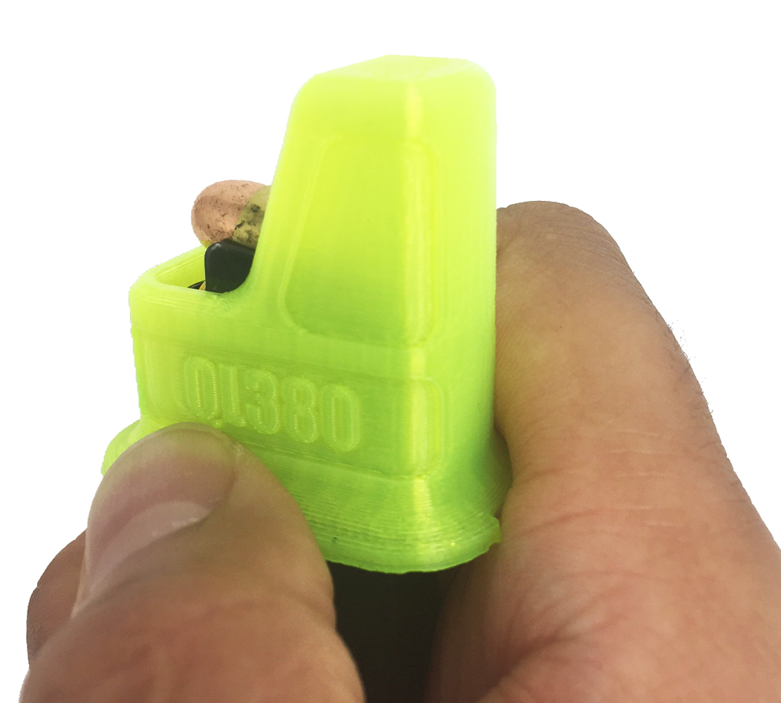Ruger LCP, Bersa Thunder, Firestorm speed loader Hilljak QL380 - HiViz Yellow