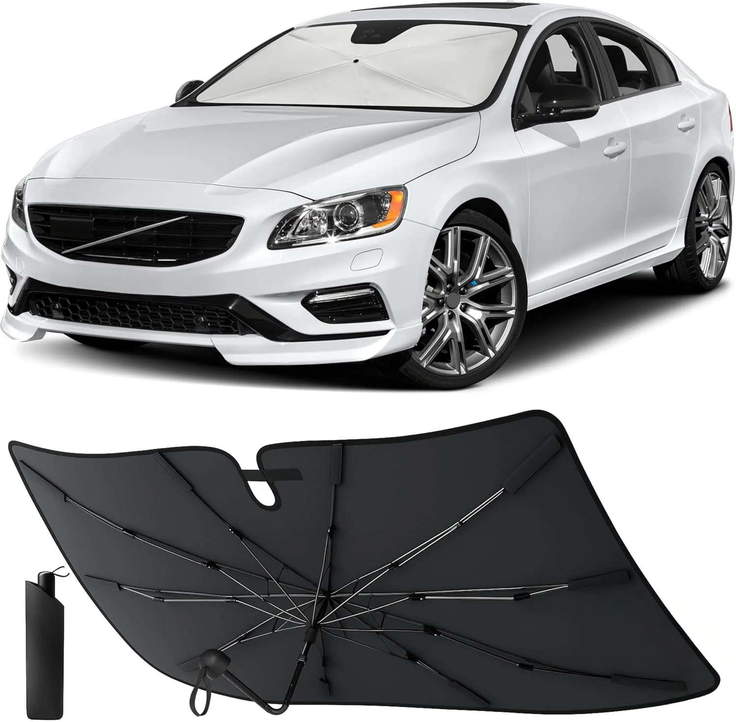 EcoNour Umbrella Windshields Sun Shade for Car | Foldable Umbrella Sun Shield |
