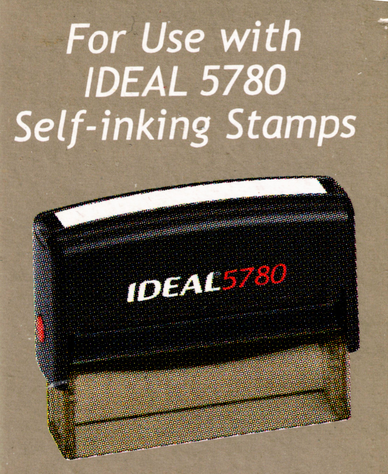 Ideal 5780 Self Inking Stamp Replacement Pad-Black