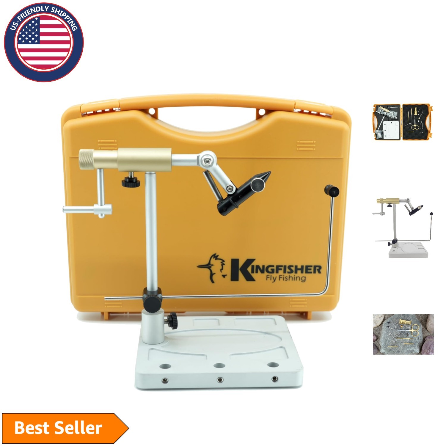 Professional Fly Tying Vise with Durable Aluminum Construction - Clarkfork Kit