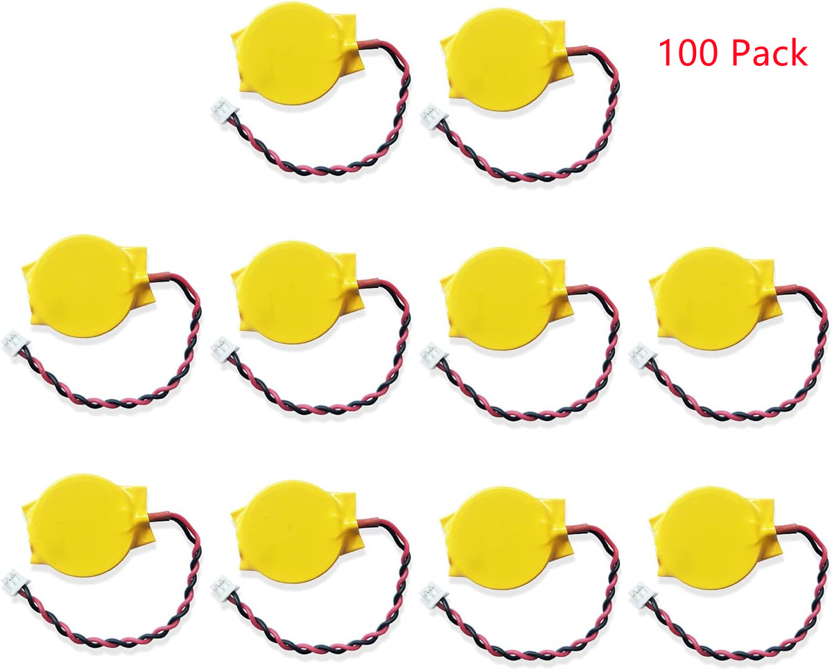 100x for Dell E6430 E6530 E6520 E6540 E6440 E6420 Clock BIOS CMOS BATTERY 2 wire