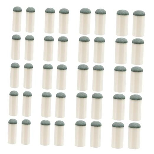 40 Pcs Slip On Pool Cue Tips, 4 Sizes 9mm/10mm/12mm/13mm Tacos De Billar,