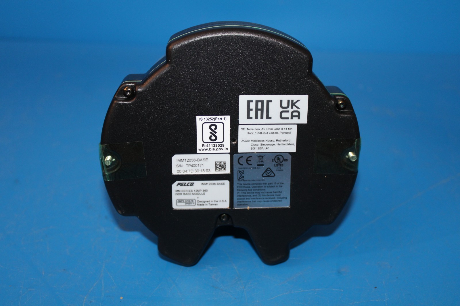 PELCO IMM12036-BASE 12 Megapixel 360" Panoramic Security Camera Base Module