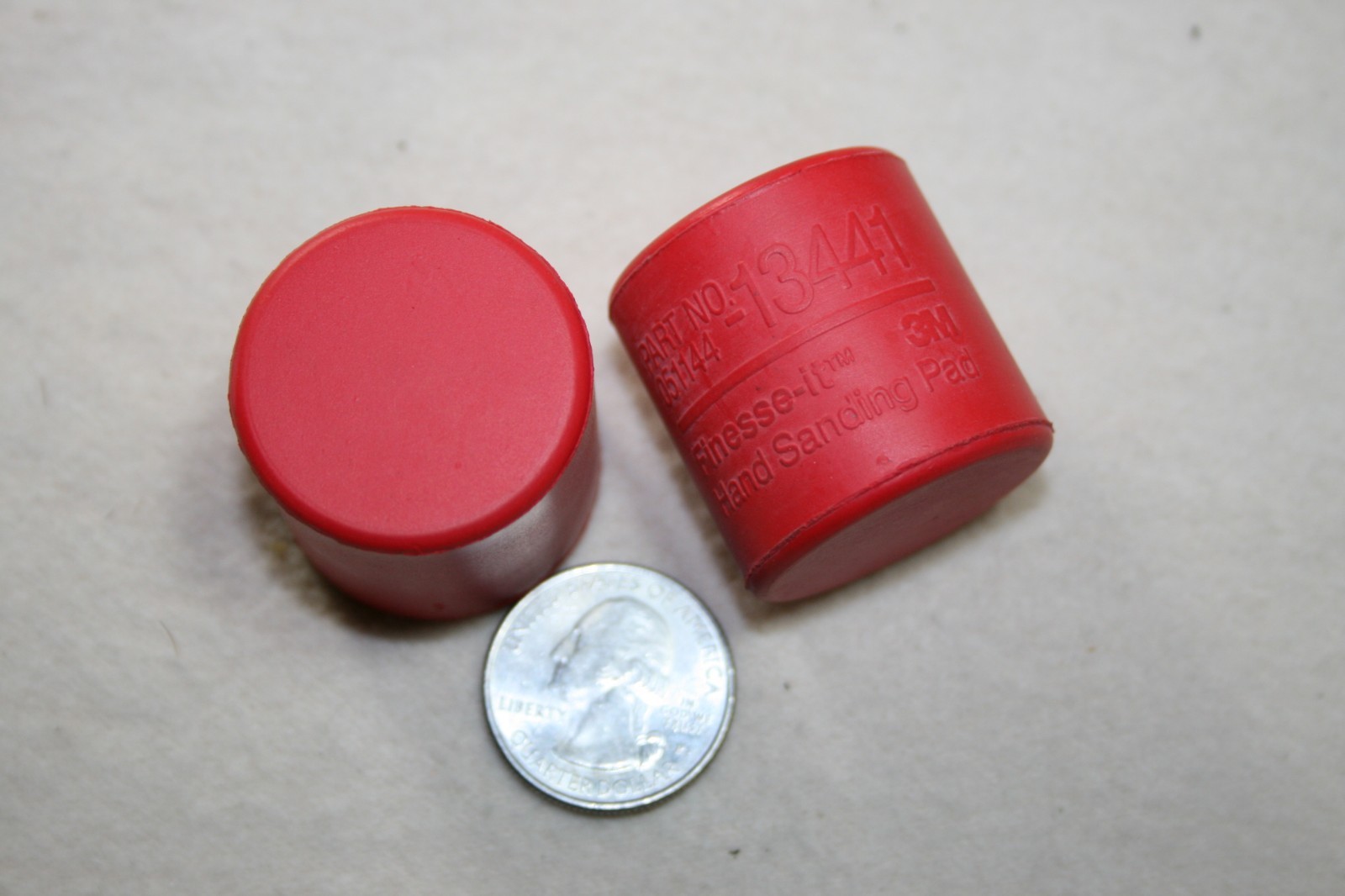 3M TWO 13441 FINESSE-IT HAND SANDING PAD, 1-1/4 INCH FREE SHIPPING in the USA